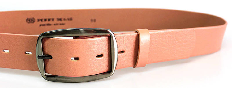 Obrázek z PENNY BELTS 117503 Dámský kožený opasek růžový 