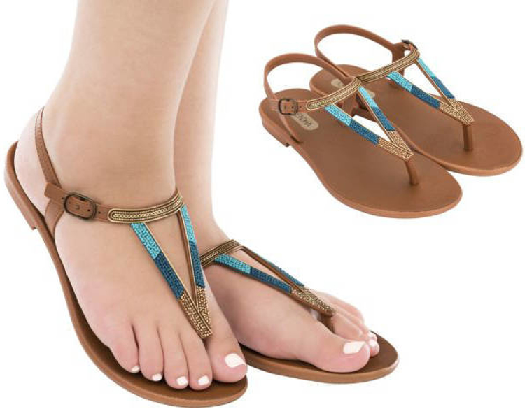 Obrázek z Grendha Cacau Rustic Sandal 17873-90269 Dámské sandály hnědé 