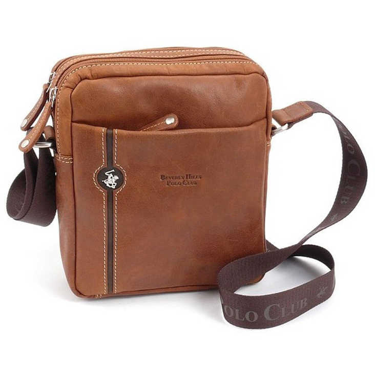 Obrázek z Taška crossbody kožená BHPC Explore M+ BH-382-75 tabáková 3 L 