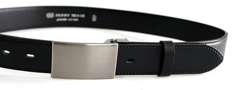 Obrázek z PENNY BELTS 35-020-2PS-60 Pánský kožený opasek černý 