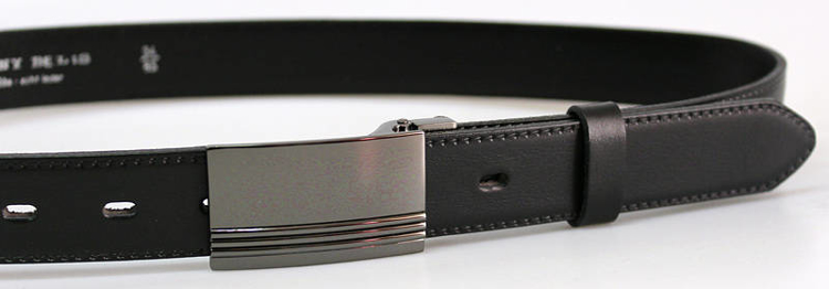 Obrázek z PENNY BELTS 30-020-2PS-60 Pánský kožený opasek černý 