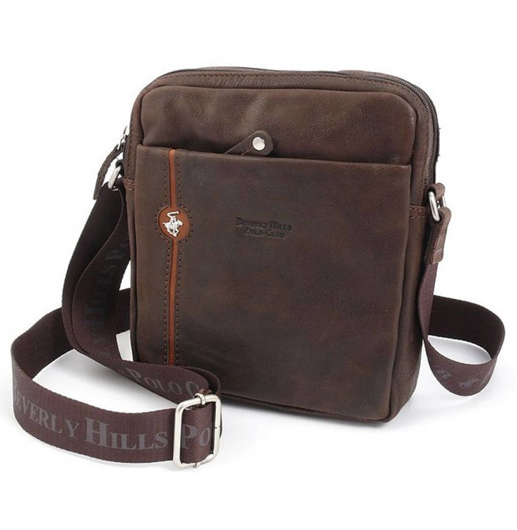 Obrázek z Taška crossbody kožená BHPC Explore M+ BH-382-25 hnědá 3 L 