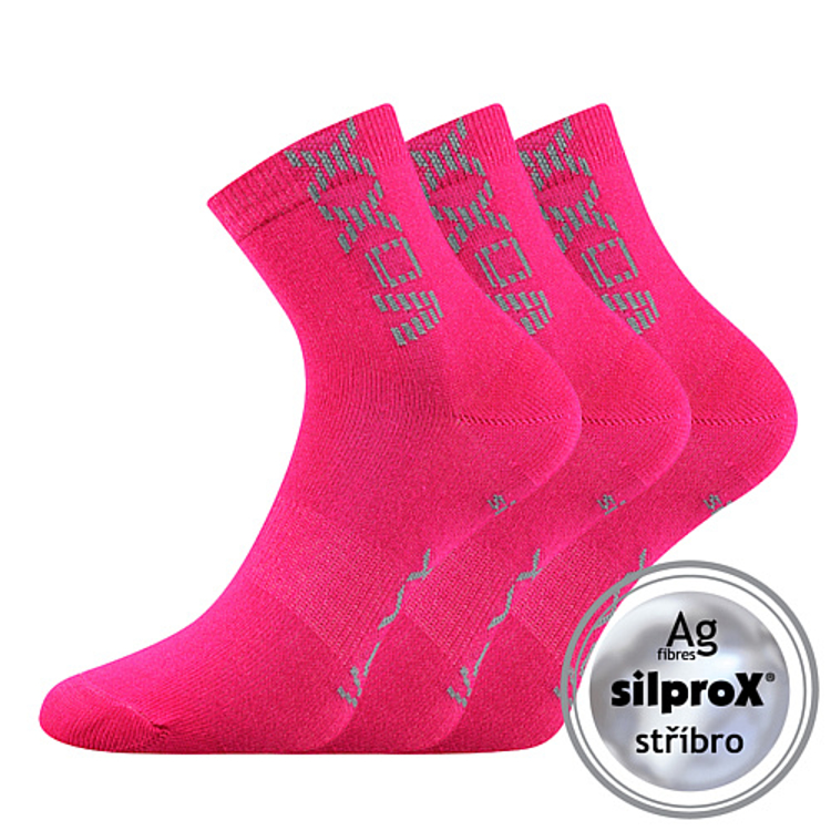 Obrázek z VOXX® ponožky Adventurik magenta 3 pár 