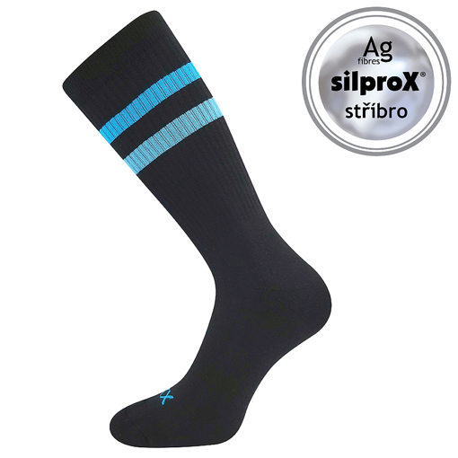 Obrázek z VOXX® ponožky Retran černá/tyrkysová 1 pár 
