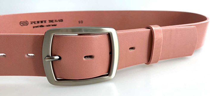 Obrázek z PENNY BELTS 46503 Dámský kožený opasek růžový 