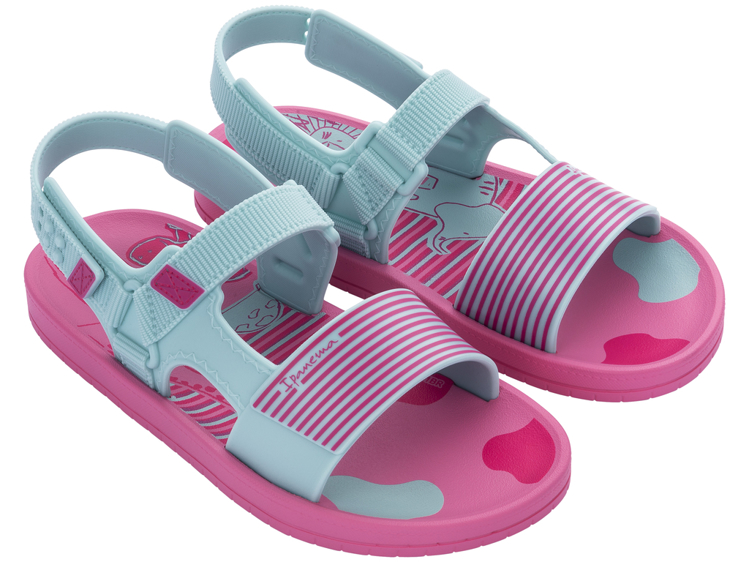 Obrázek z Ipanema Recreio Papete Kids 26883-AD245 Dětské sandály růžovo / zelené 