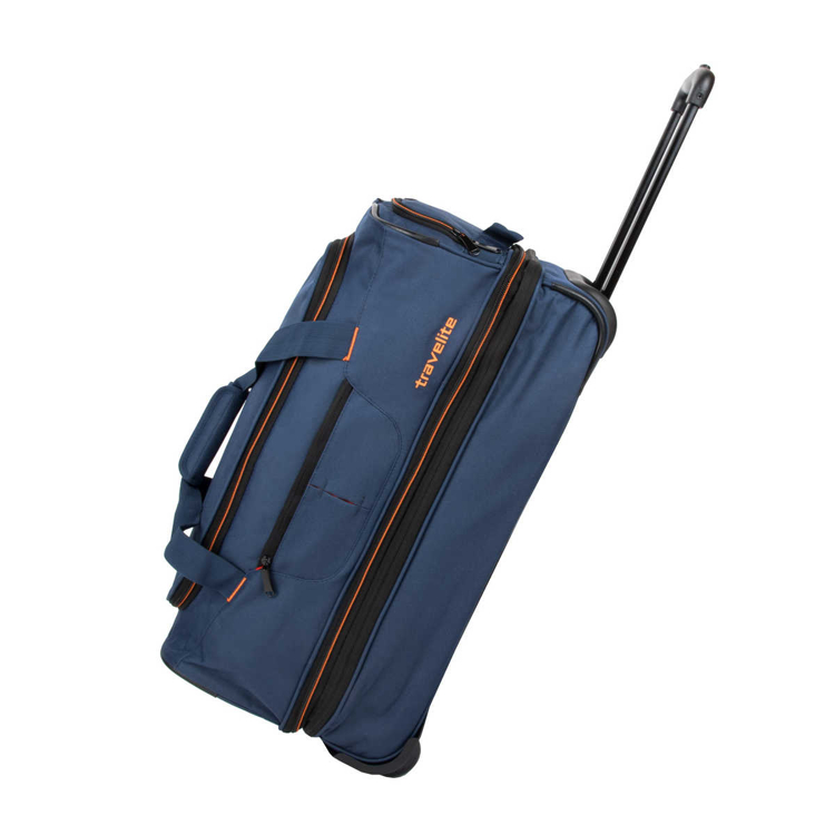 Obrázek z Travelite Basics Wheeled duffle S Navy/orange 51/64 L 