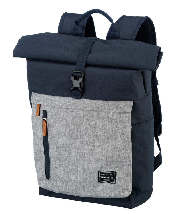 Obrázek z Travelite Basics Roll-up Backpack Navy/Grey 35 L 