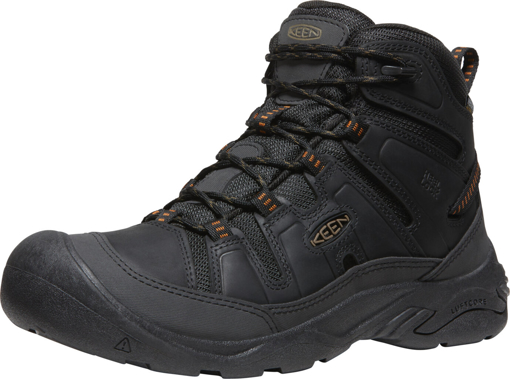 Obrázek z KEEN Circadia MID WP Men Pánské trekové boty black/curry 