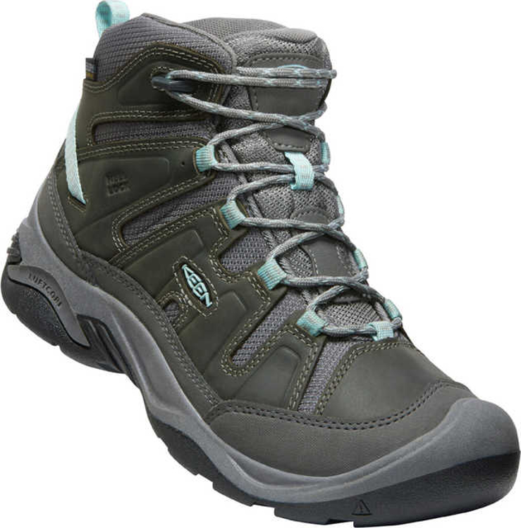 Obrázek z KEEN Circadia MID WP Women Dámské trekové boty steel grey/cloud blue 