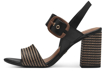 Obrázek z Tamaris 1-28015-42-098 Dámské sandály na podpatku černé 