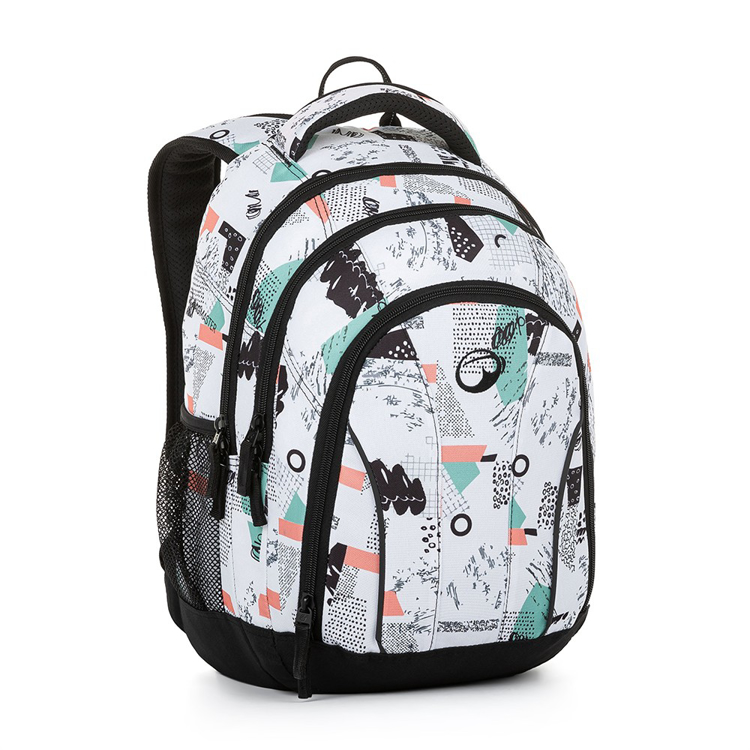 Obrázek z Bagmaster SUPERNOVA 21 A studentský batoh - světlý bílá 34 l 