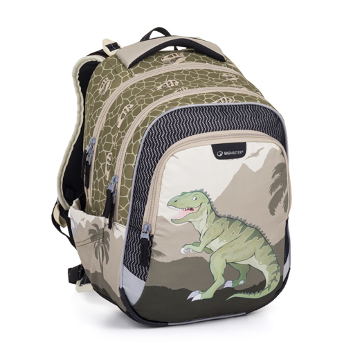 Obrázek z Bagmaster LUMI 24 C školní batoh – dinosaurus zelená 23 l 