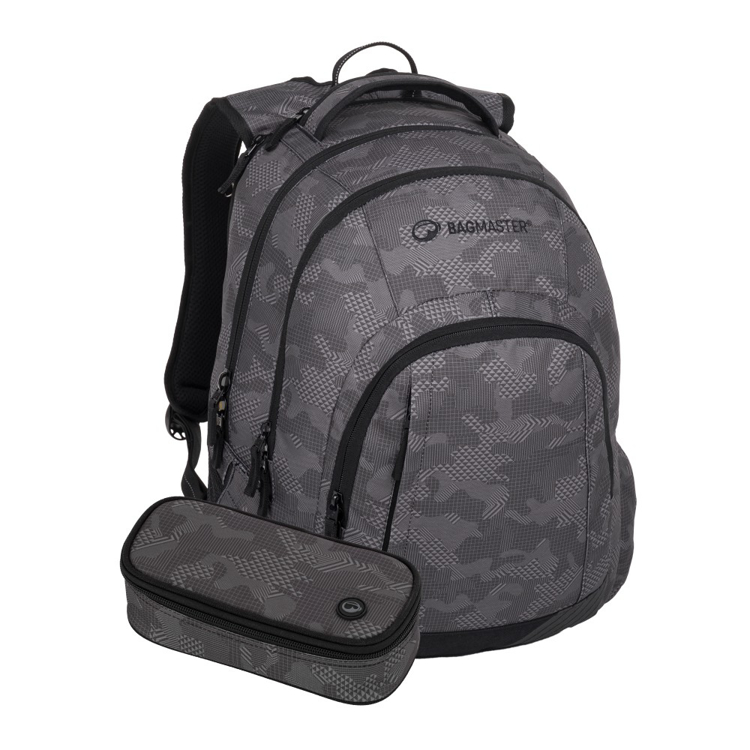 Obrázek z Bagmaster LINCOLN 24 A studentský set – šedý Šedá 40 l 