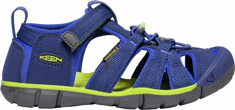 Obrázek z KEEN Seacamp II CNX Children Dětské sandály blue depths/chartreuse 