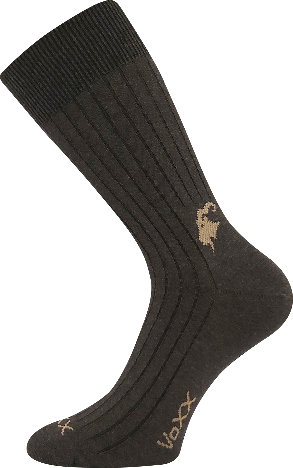 VOXX® ponožky Cashmere love tm.hnědá 3 pár 43-46 120989