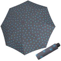 DERBY Hit Mini Candy Blue - dámský skládací deštník šedá