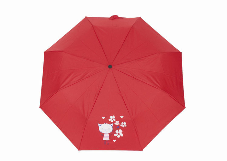 Obrázek z DOPPLER Mini Light Kids - dětský skládací deštník červená 